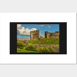 Western Gateway to Caerphilly Castle Posters and Art